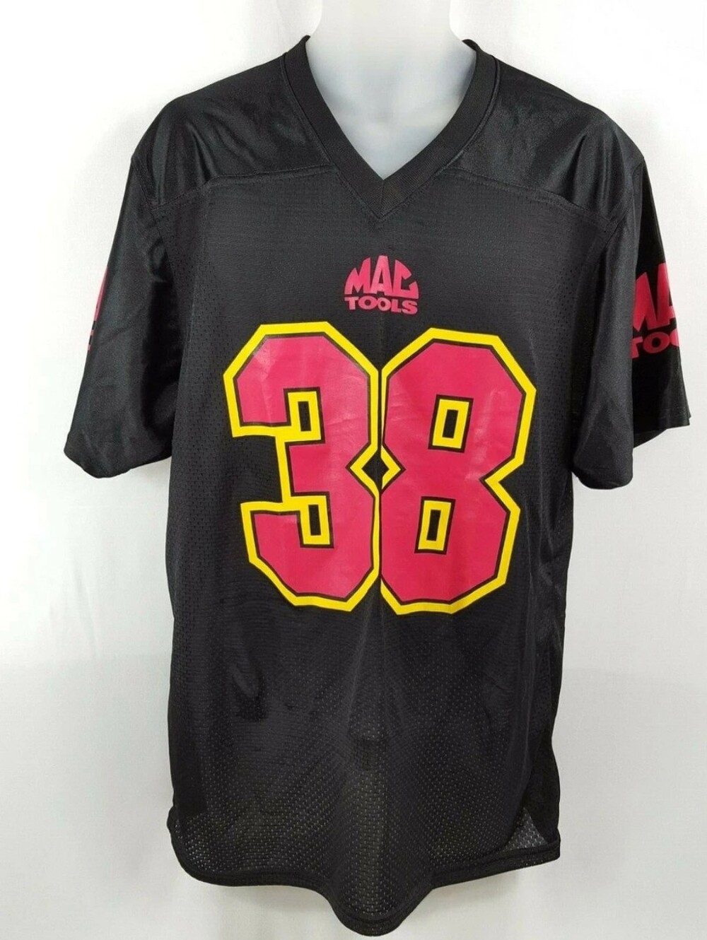 Mac Tools Football Jersey Vintage Mesh Shirt #38 Athletic Knit Mens Large
